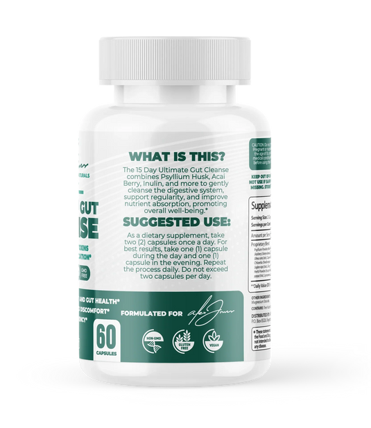 30-DAY ULTIMATE GUT CLEANSE - 60 Capsules (Alex Jones Naturals)