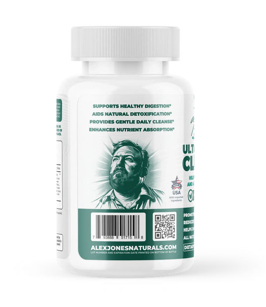 30-DAY ULTIMATE GUT CLEANSE - 60 Capsules (Alex Jones Naturals)