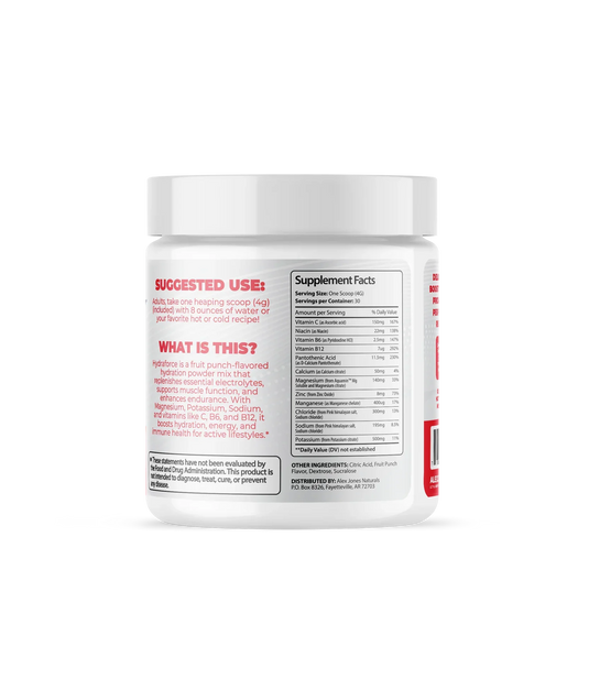 Ultimate Hydraforce Electrolyte Drink Mix - 60 Day Supply (Alex Jones Naturals)