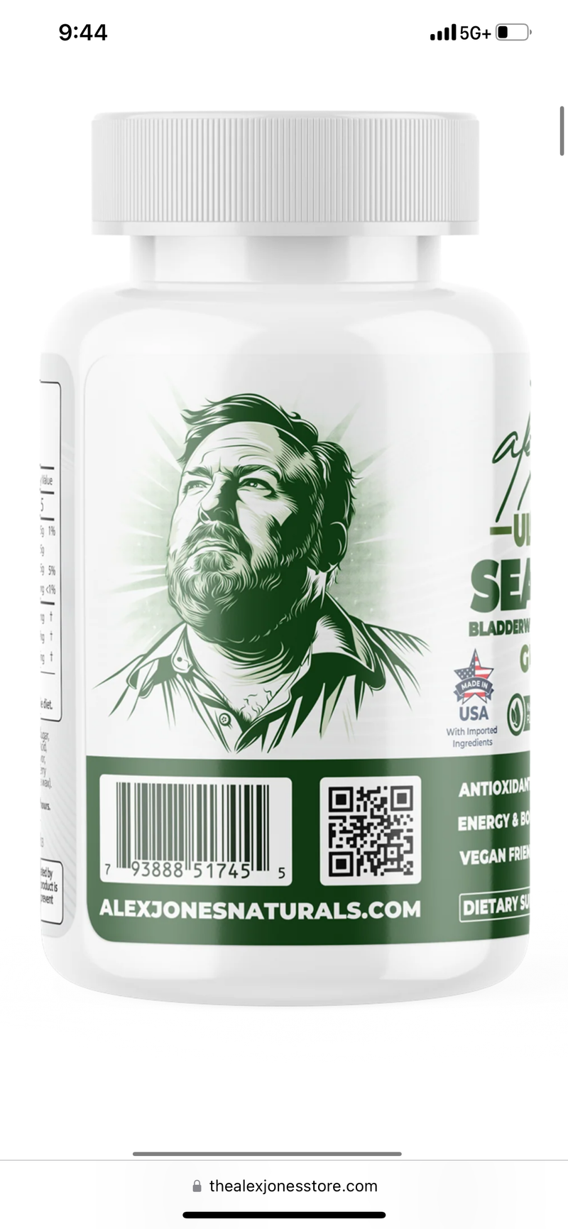 Load image into Gallery viewer, Ultimate Sea Moss - 60 Gummies (Alex Jones Naturals)
