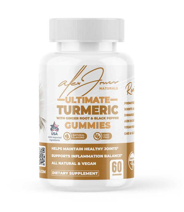 Ultimate Turmeric - 60 Gummies  (Alex Jones Naturals)