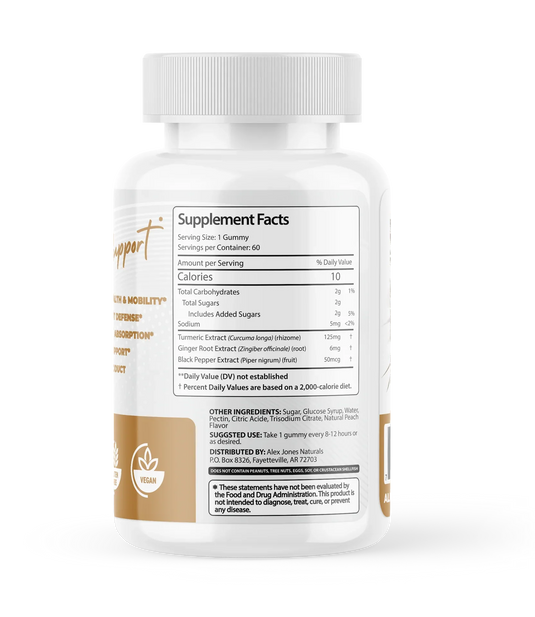 Ultimate Turmeric - 60 Gummies  (Alex Jones Naturals)