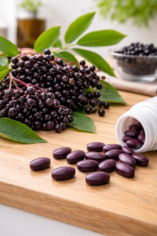Black Elderberry 450 mg - 120 Tablets (Hi-Tech Pharma)
