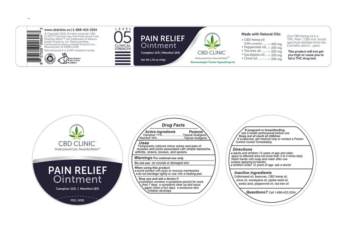 Level 05 Pain Relief Ointment - 1.55 oz (44 grams) - CLINIC