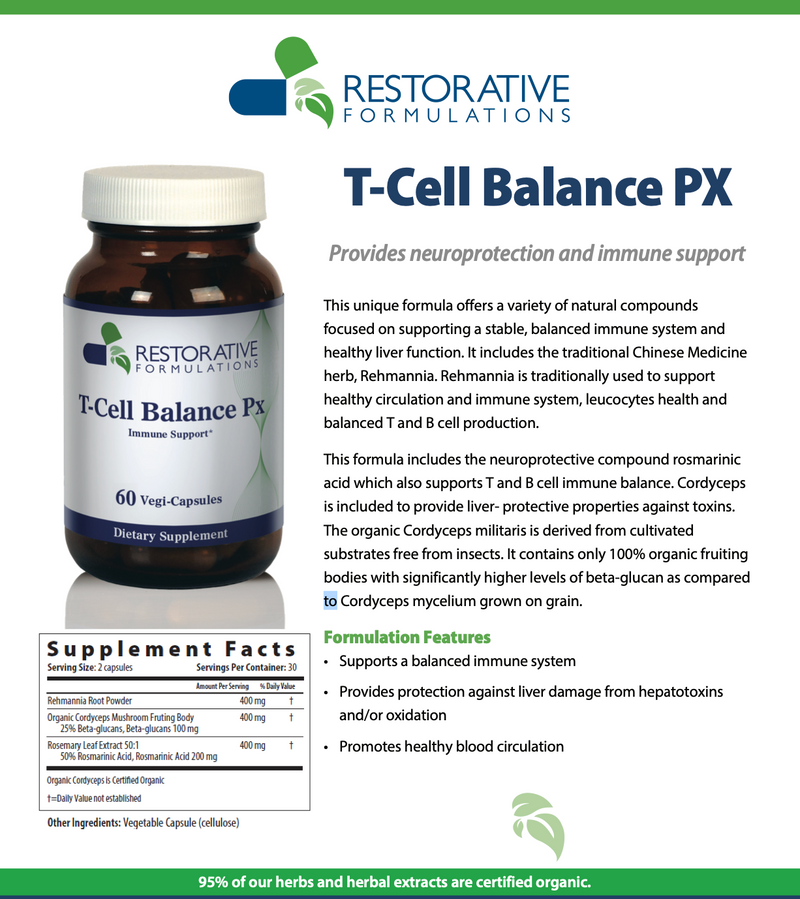 Load image into Gallery viewer, T-Cell Balance Px - 60 Vegi-Capsules (Restorative Formulations)
