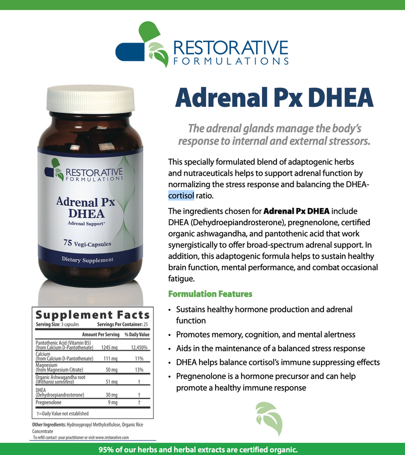 Load image into Gallery viewer, Adrenal Px DHEA - 75 Vegi-Capsules (Restorative Formulations)
