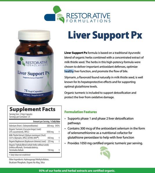 Liver Support Px - 75 Vegi-Capsules (Restorative Formulations)