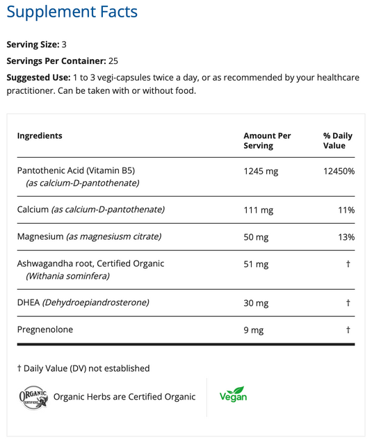 Adrenal Px DHEA - 75 Vegi-Capsules (Restorative Formulations)