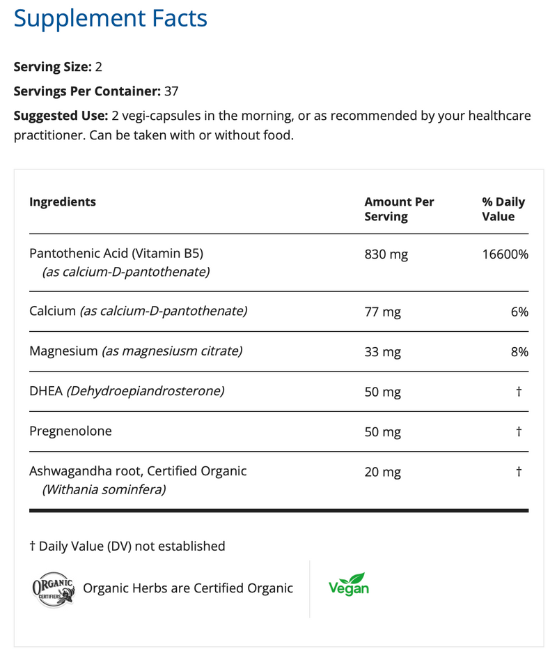 Load image into Gallery viewer, Adrenal Px DHEA-25 - 75 Vegi-Capsules (Restorative Formulations)
