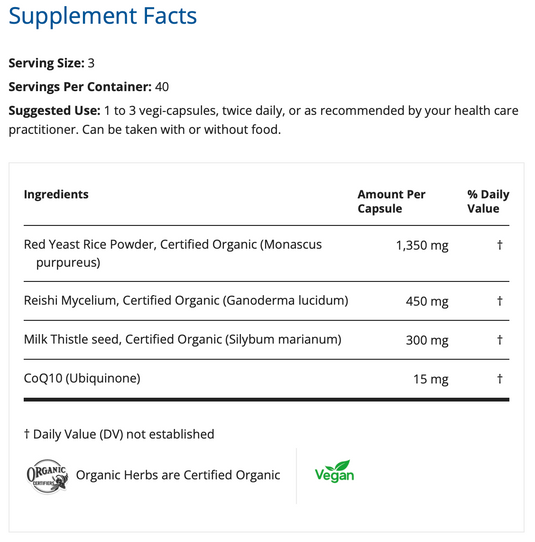 Cholesterol Care - 120 Vegi-Capsules (Restorative Formulations)