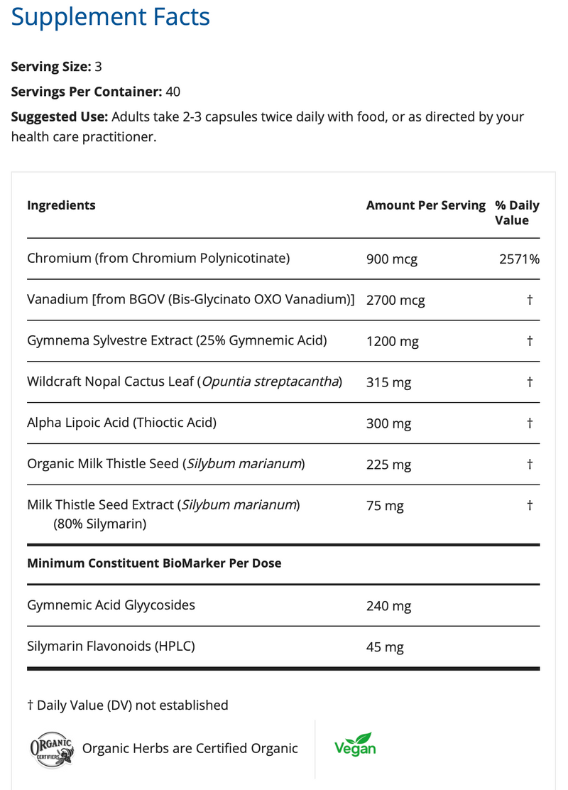 Load image into Gallery viewer, Glucose Balance Px - 120 Vegi-Capsules (Restorative Formulations)
