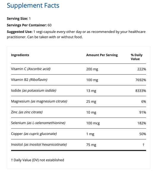 Iodine Px - 60 Vegi-Capsules (Restorative Formulations)