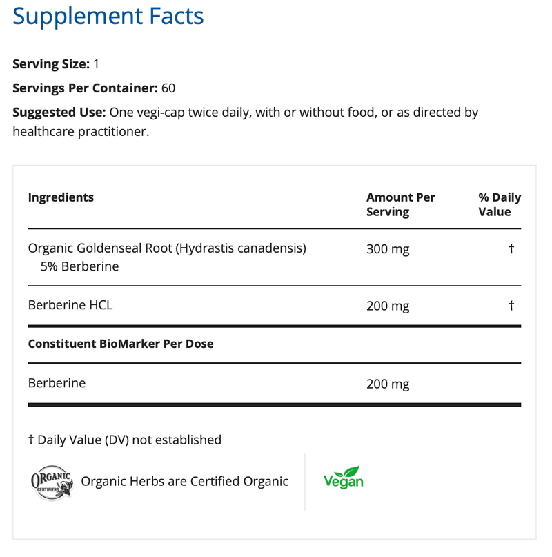 Load image into Gallery viewer, Berberine GS Px - 60 Vegi-Capsules (Restorative Formulations)
