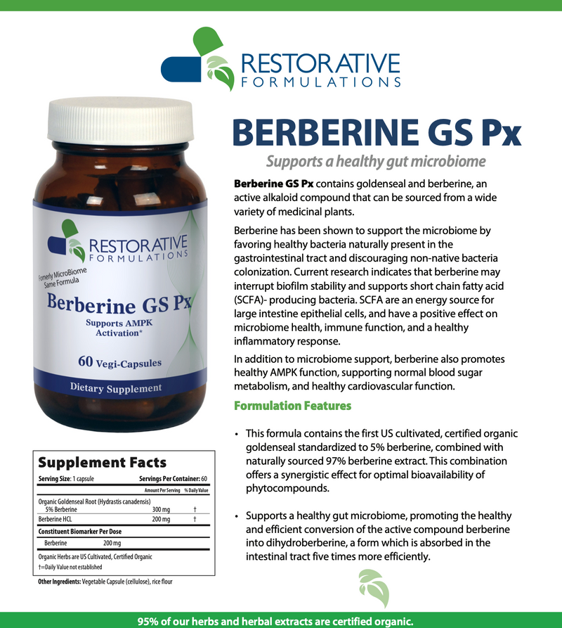 Load image into Gallery viewer, Berberine GS Px - 60 Vegi-Capsules (Restorative Formulations)
