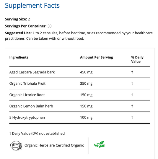 Laxative Px - 60 Vegi-Capsules (Restorative Formulations)