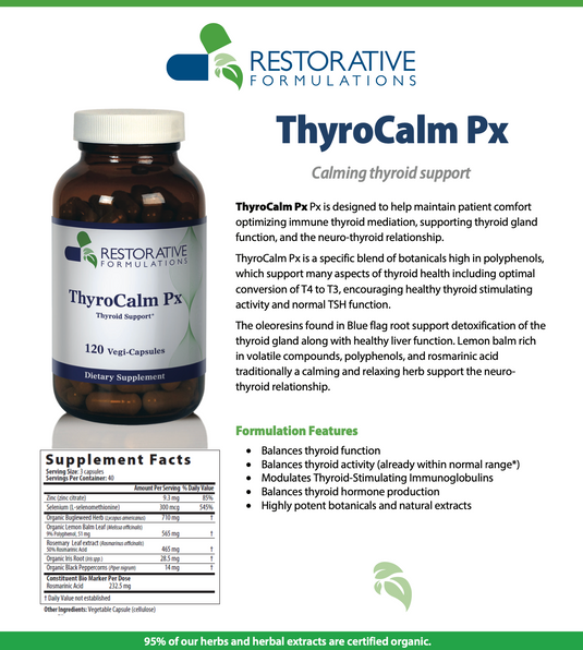 ThyroCalm Px - 120 Vegi-Capsules (Restorative Formulations)