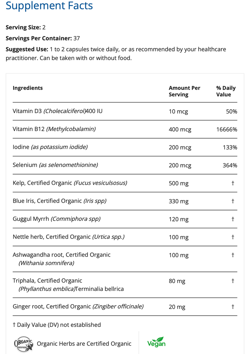 Load image into Gallery viewer, ThyroCare - 75 Vegi-Capsules (Restorative Formulations)
