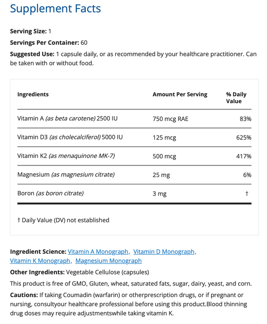 Osteo Px - 60 Vegi-Capsules (Restorative Formulations)