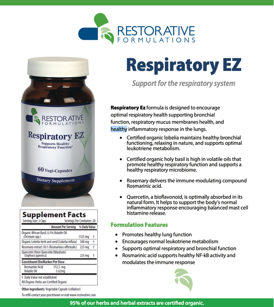 Respiratory EZ - 60 Vegi-Capsules (Restorative Formulations)