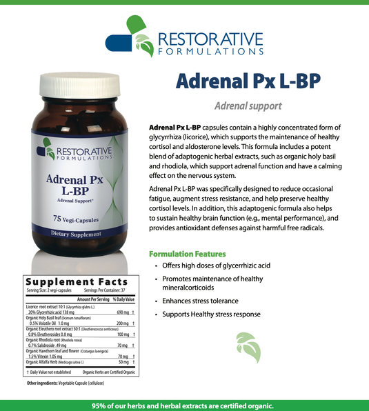 Adrenal Px L-BP - 75 Vegi-Capsules (Restorative Formulations)