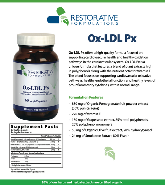 Ox-LDL Px - 60 Vegi-Capsules (Restorative Formulations)