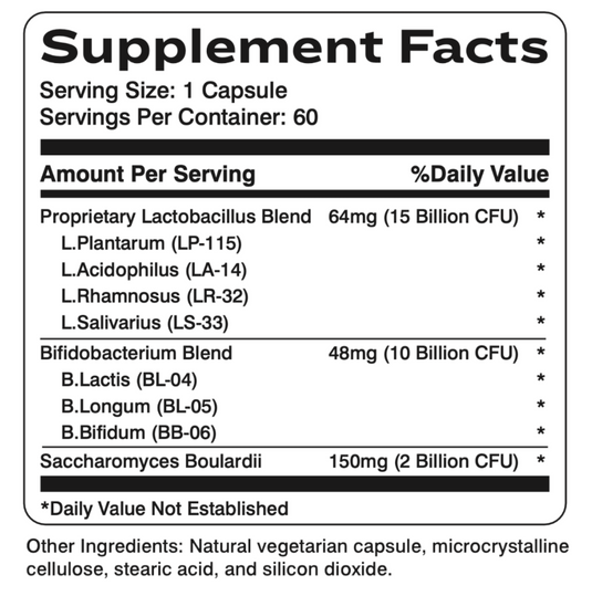 Probiotic 25+ - 60 Capsules (Inwell Biosciences)