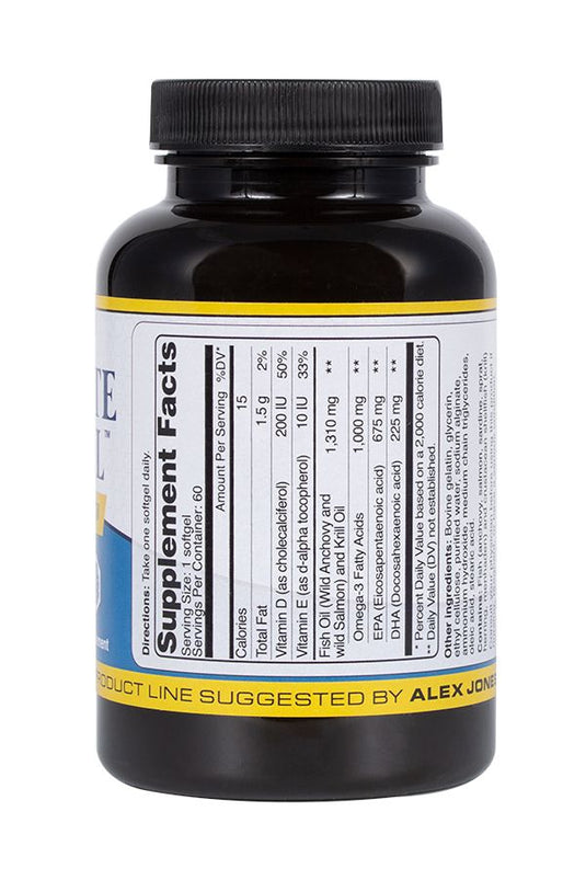 Ultimate Fish Oil - 60 Softgels (Info Wars Life)